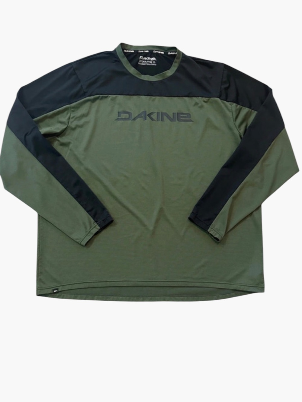 Dakine olive green & black men’s long sleeve shirt size XXL